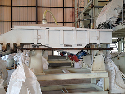 石英砂篩分現(xiàn)場